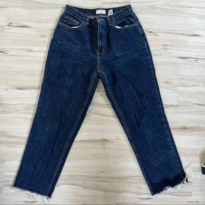 High Waisted Dark Wash Mom Jeans